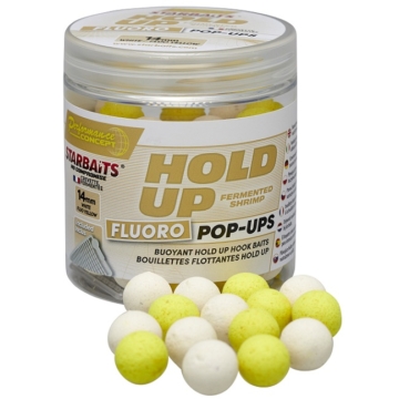 Starbaits HoldUp Fluo Pop Up White/Yellow - 14mm (80g)