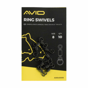 Avid Carp Ring Swivels - 8-as Karikás Forgó 