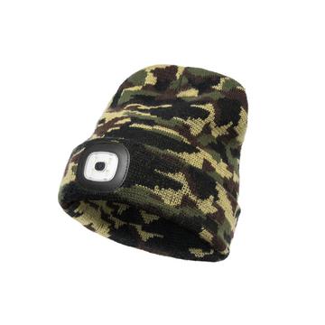 Delphin CamouLED Kötött Télisapka