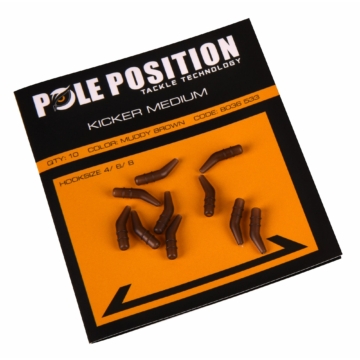 Pole Position Muddy Brown Kicker Medium - Közepes (Barna) Horogbefordító
