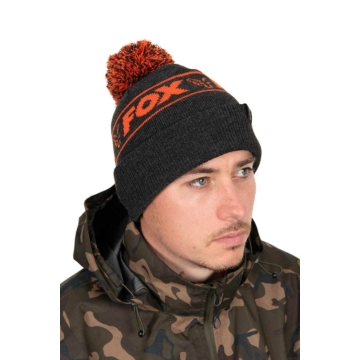 Fox Sapka Collection Booble Hat - Black & Orange