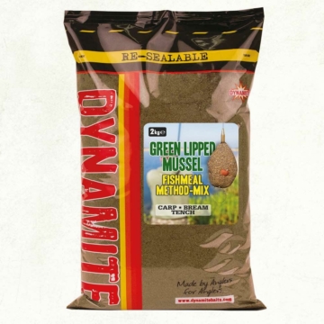 Dynamite Baits etetőanyag XL Green Lipped Mussel Method Mix 2kg