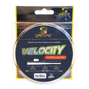 Carp Spirit Velocity Tapered Leader - Vastagodó Előtétzsinór