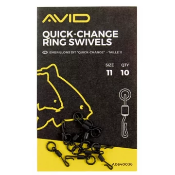 Avid Carp Gyorskapocs Karikával Quick Change Ring Swivel (11)