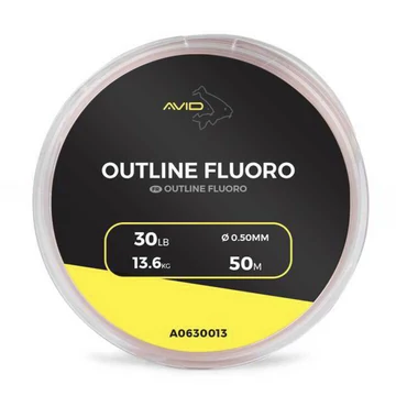 Avid Carp Outline Fluorocarbon Előkezsinor 50m 30LB 13,6kg