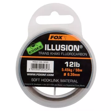 FOX Edges Illusion Soft  Hooklink Fluorocarbon előkezsinór