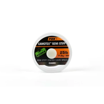 Fox Camotex Semi Stiff Merev Bevonatos Előkezsinór - 20lb