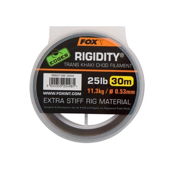 Fox Edges Rigidity Chod Filament 0.57Mm 30lb X 30M Trans Khaki