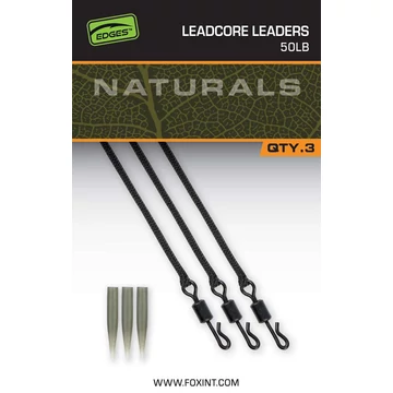 FOX Naturals Leadcore Leaders Ólombetétes Szerelék 3db