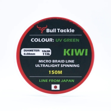 Bull Tackle Kiwi Pergető Fonott Zsinór - UV Zöld