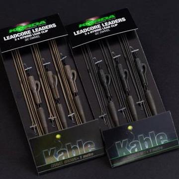 Korda Leadcore Leader Hybrid Lead Clip QC Előkötött Leadcore (Weed/Silt)