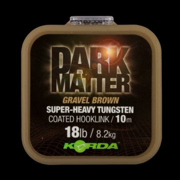 Korda Dark Matter Tungsten Coated Braid Gravel Brown Bevonatos Előkezsinór