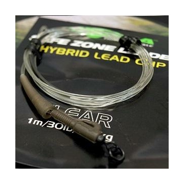 Korda Kamo Leader Hybrid Lead Clip Clear Előtét Zsinór (40lb/1m)