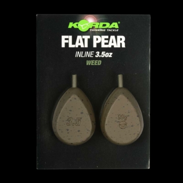 Korda Flat Pear Inline Blister Ólom (2db)