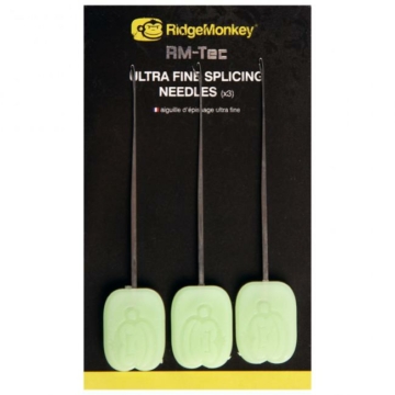 RidgeMonkey RM-Tec Ultra Fine Splicing Needles Leadcoe Fűzőtű (3db)