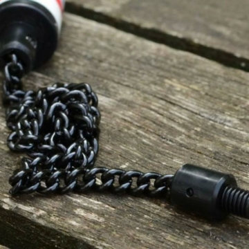 Solar Tackle Black Stainless Ball Chain 9inch Fekete Rozsdamentes Swinger Lánc