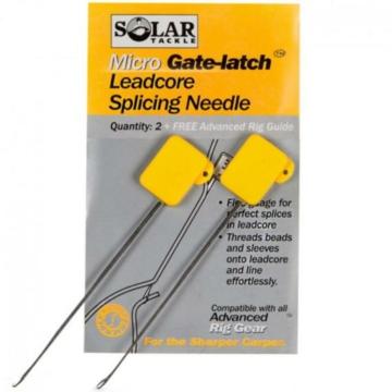 Solar Tackle Gate-latch Leadcore Splicing Needle Micro Fűzőtű (2db)