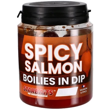 Starbaits Boilies in Dip Spicy Salmon Dippelt Bojli (150g)