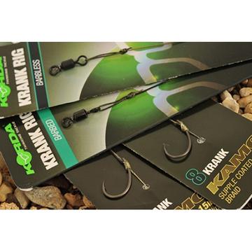 Korda Krank Ready Rig - Előkötött Szakáll Nélküli Végszerelékek