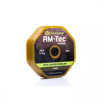 RidgeMonkey RM-Tec Stiff Coated Hooklink előkezsinór green 35lb