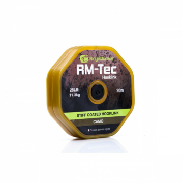 RidgeMonkey RM-Tec Stiff Coated Hooklink előkezsinór green 35lb