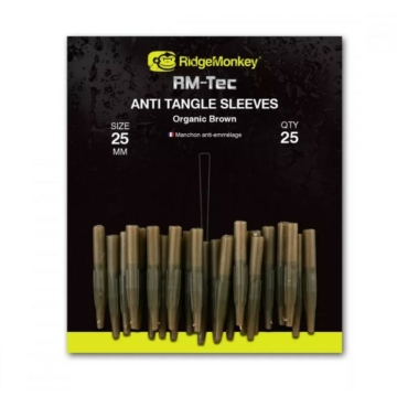 RidgeMonkey RM-Tec Anti Tangle Sleeves Brown gubancgátló hüvely rövid