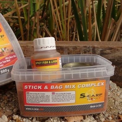 S-Carp Stick & Bag Mix Complex - Spicy Fish & Liver